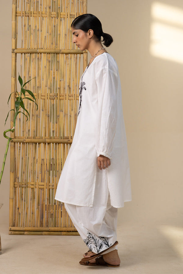 Embroidered Marigold Duo-Set