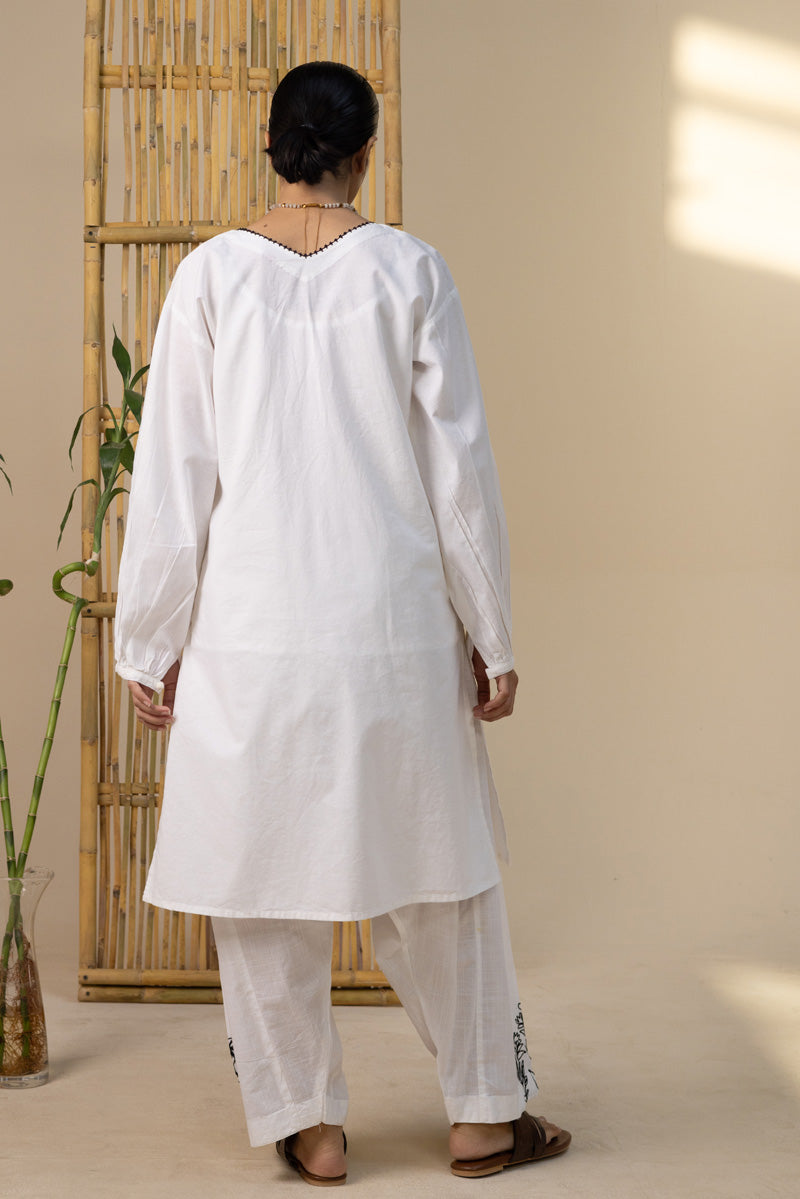 Embroidered Marigold Duo-Set