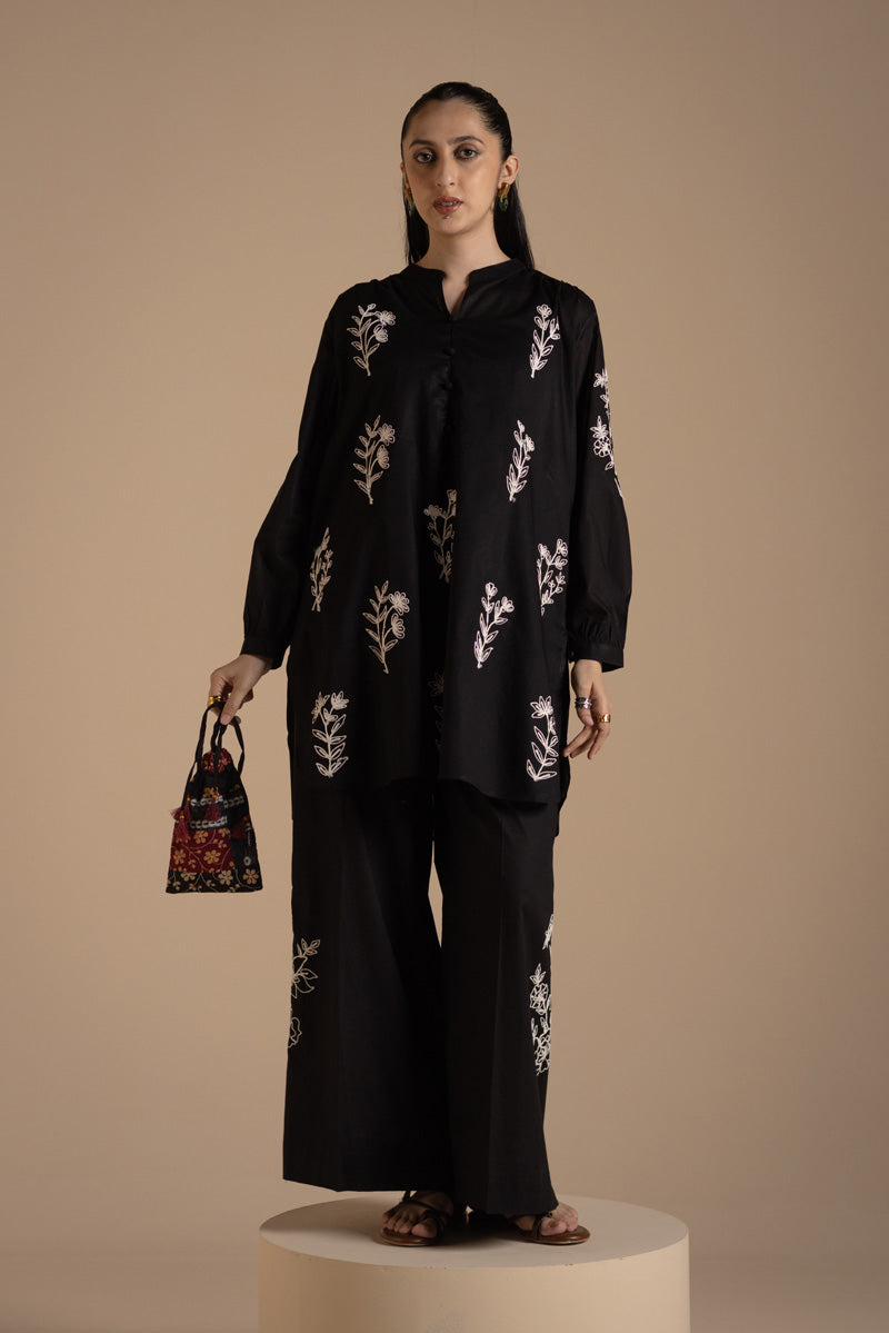 Embroidered Marigold Co-Ord Set