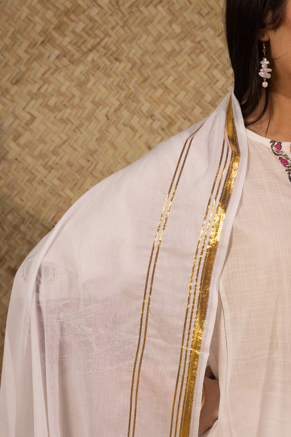 Lurex Line Dupatta