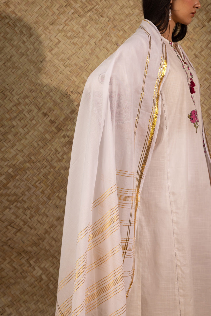Lurex Line Dupatta