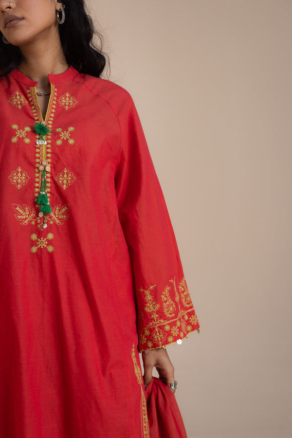 Mint Leaf Embroidered 3-Piece Suit