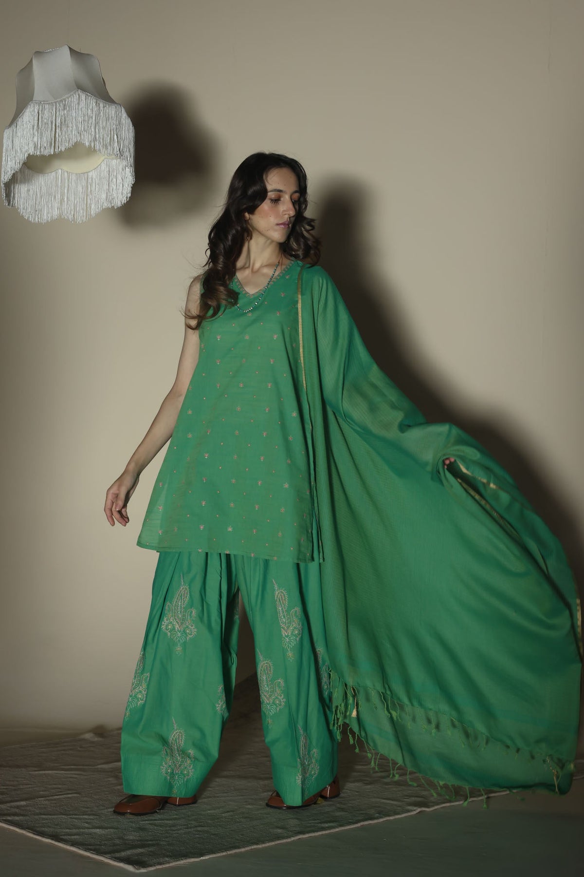 Embroidered 3-Piece Farshi Set