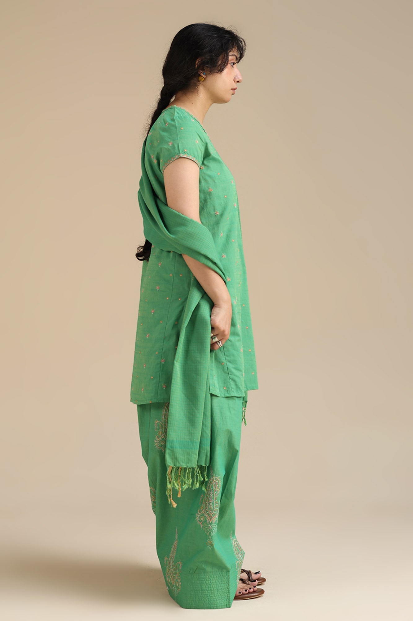 Gulnar Embroidered 3-Piece Suit