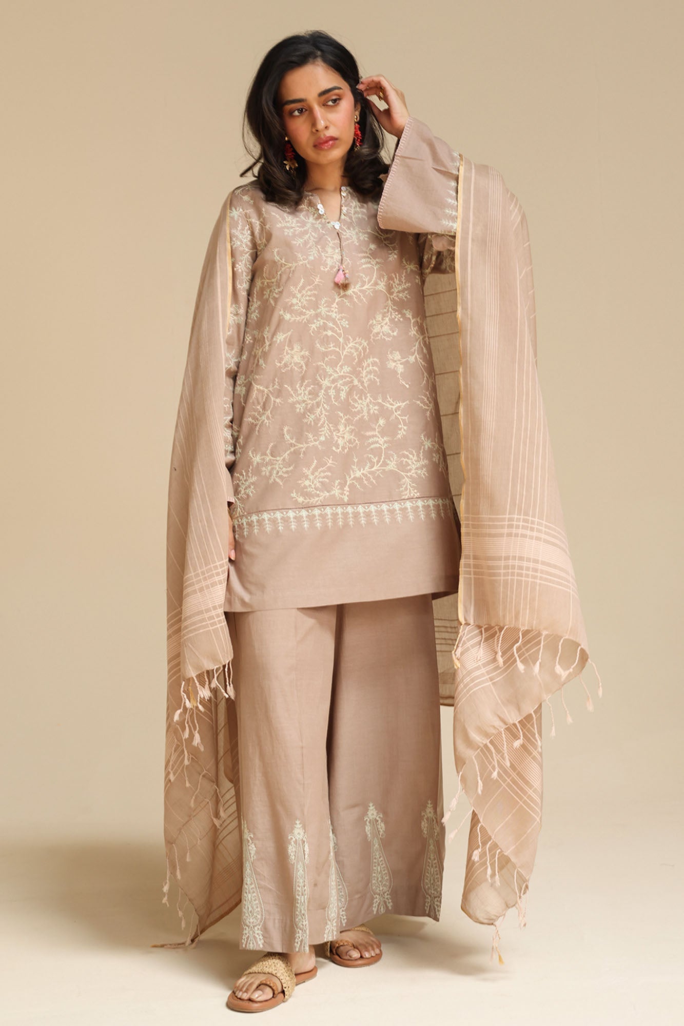 Embroidered 3-Piece Suit