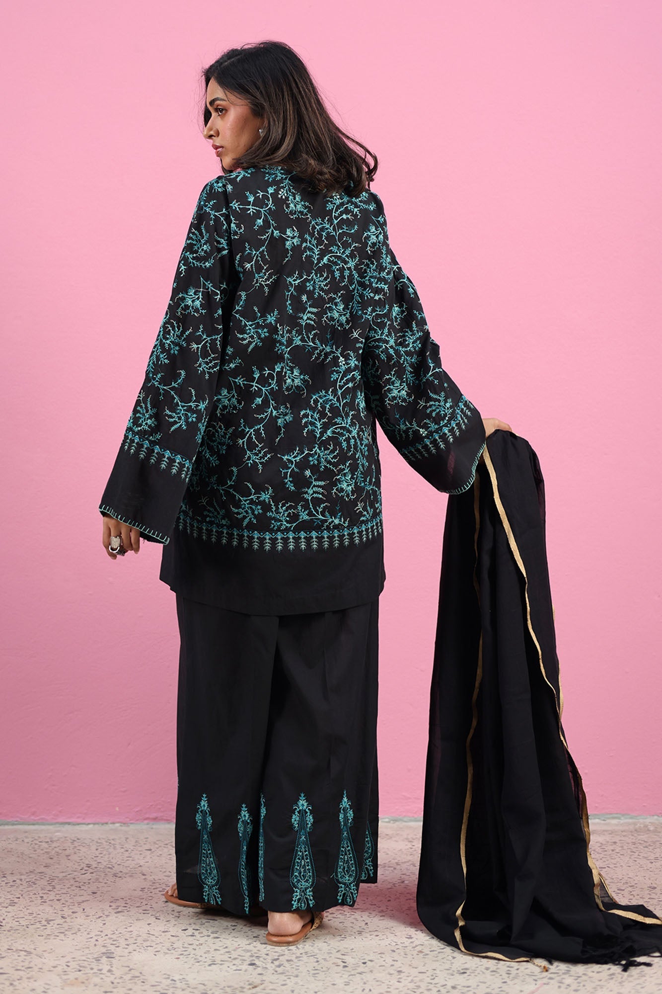Embroidered 3-Piece Suit