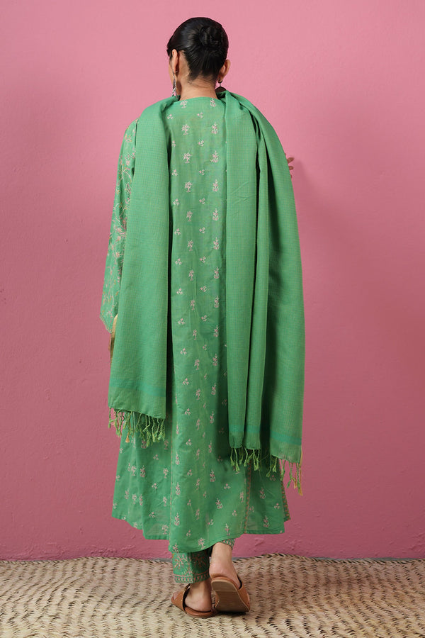 Moonflower Embroidered 3-Piece Ensemble