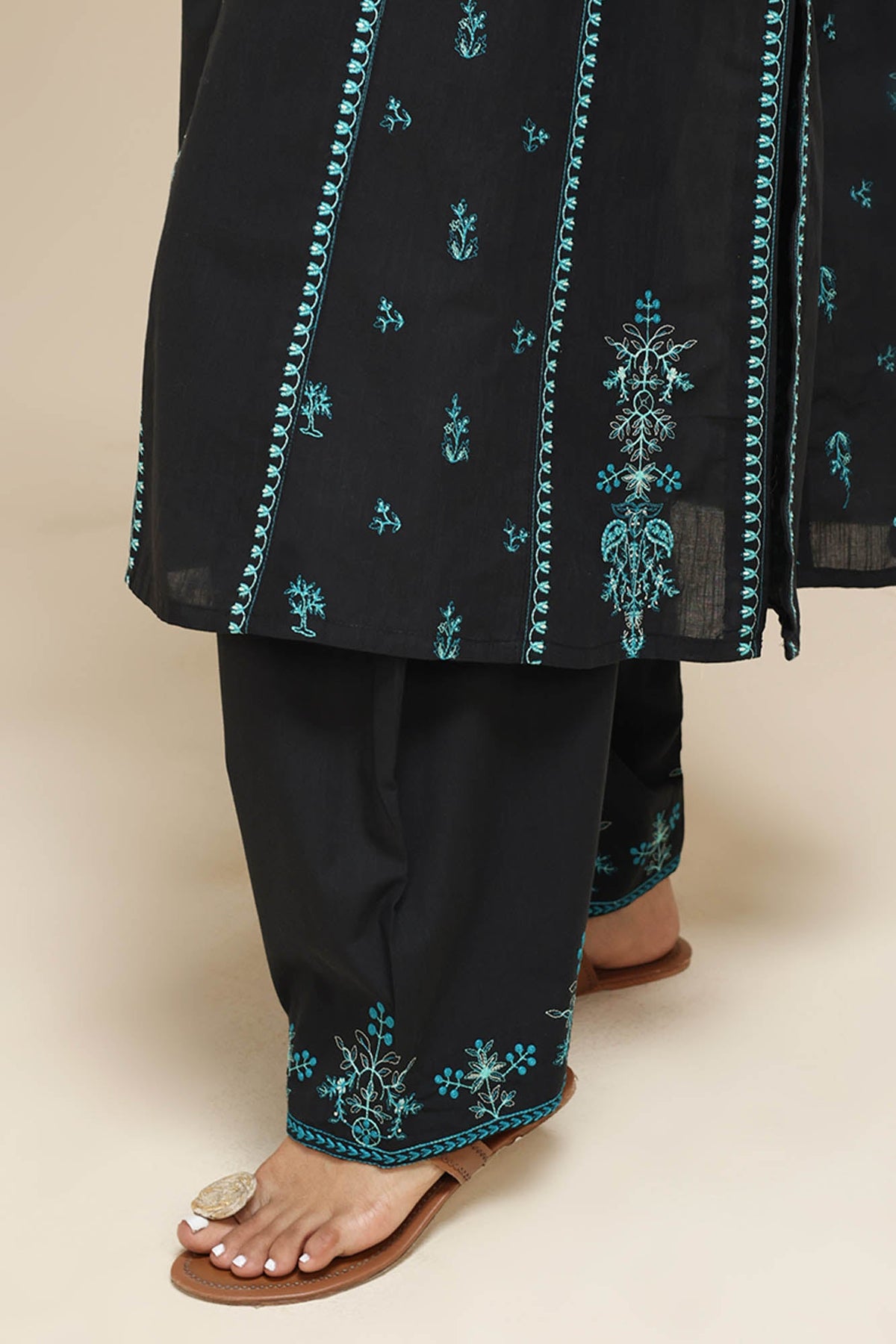 Embroidered Opulence 3-Piece Ensemble