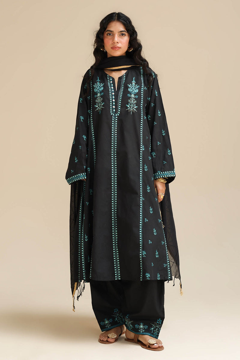 Embroidered Opulence 3-Piece Ensemble