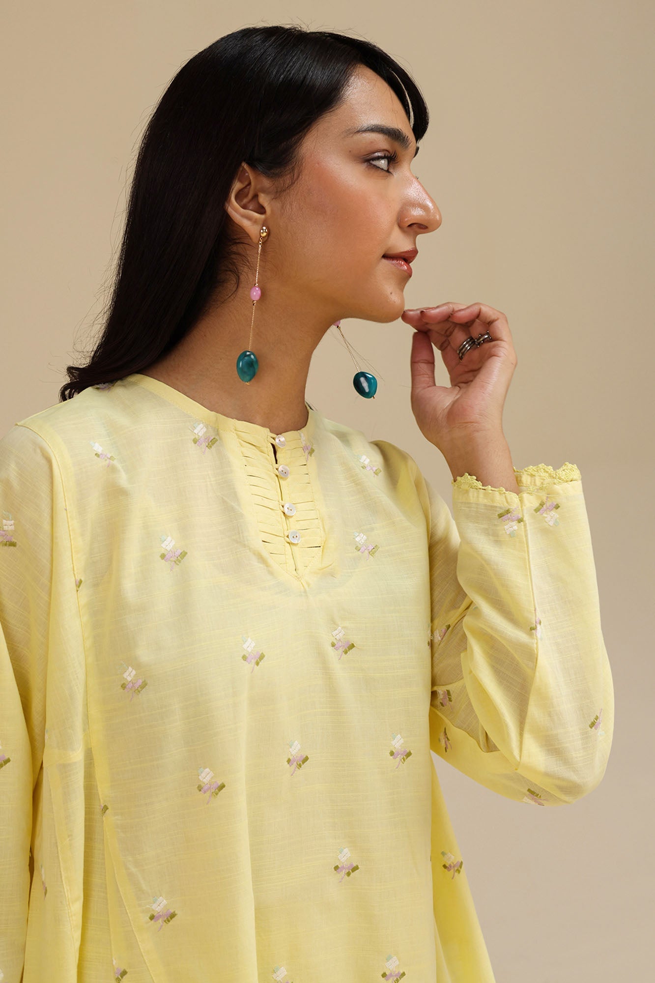Garden Bloom Embroidered Set