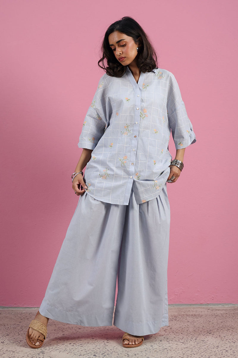 Petal Whimsy Embroidered Co-Ord Set