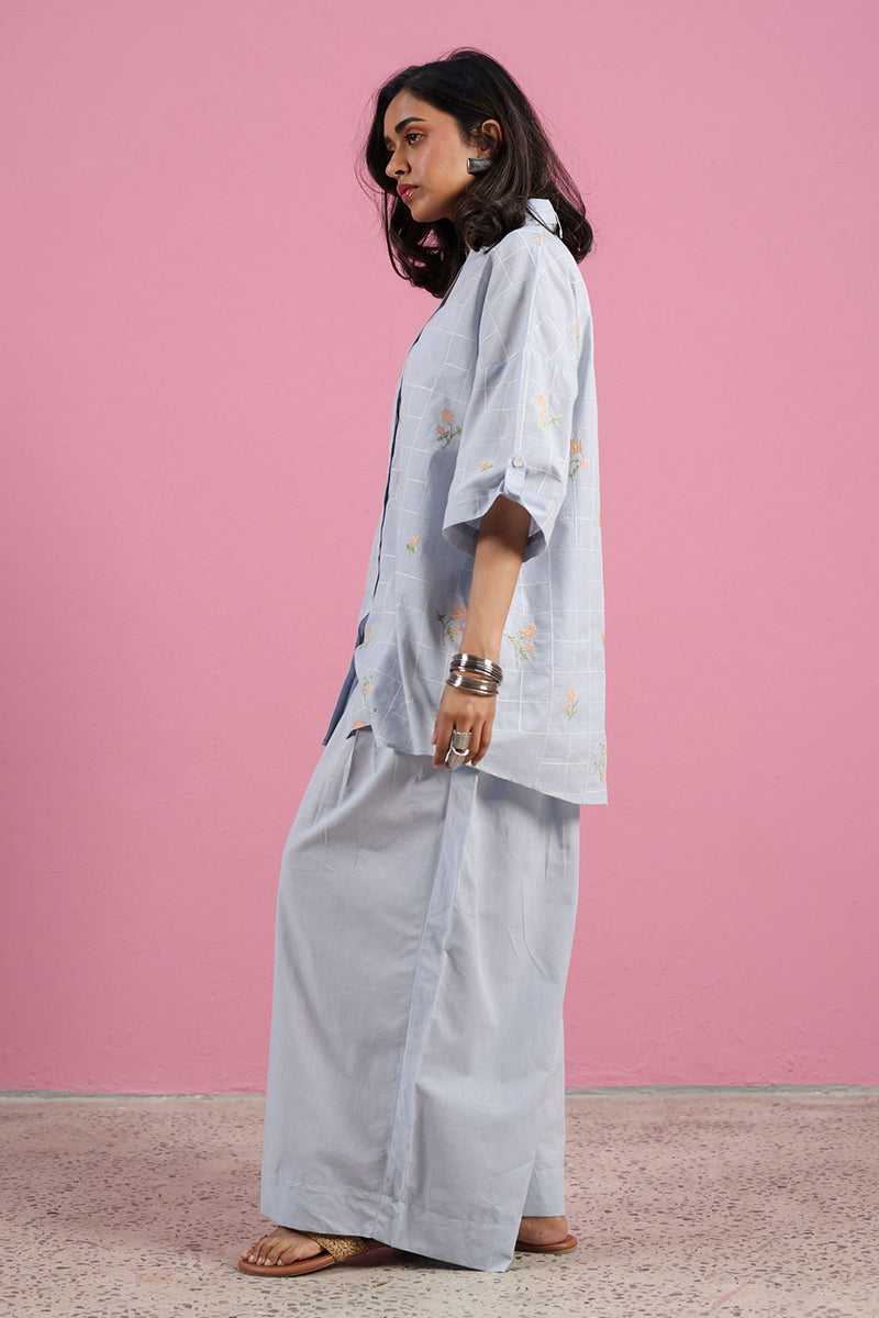 Petal Whimsy Embroidered Co-Ord Set
