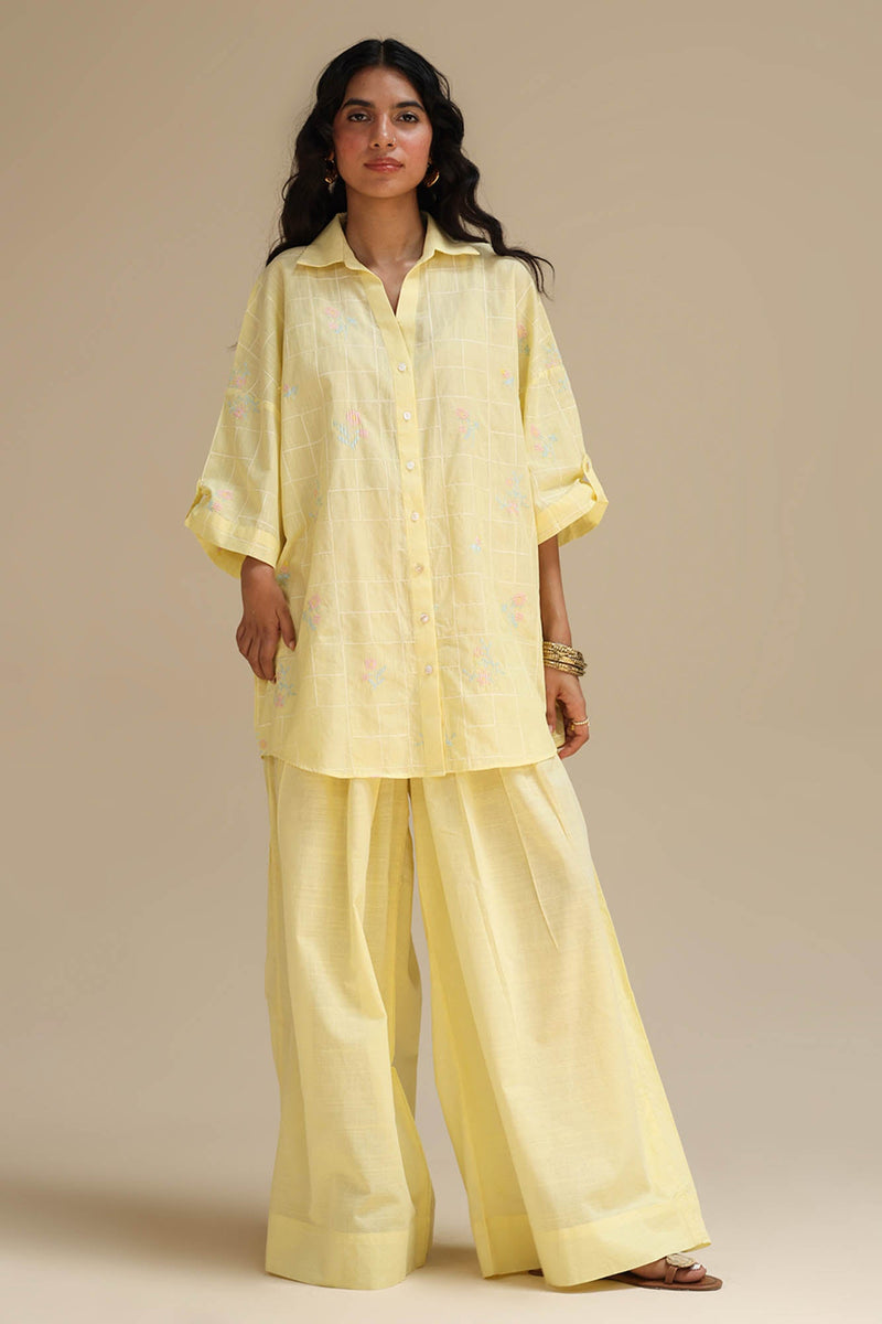 Petal Whimsy Embroidered Co-Ord Set
