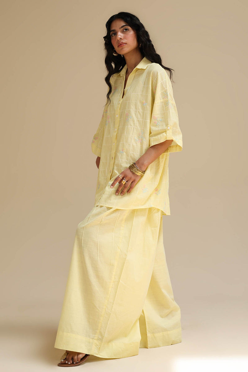 Petal Whimsy Embroidered Co-Ord Set
