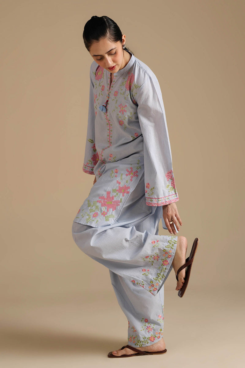 Embroidered Even Duo-Set