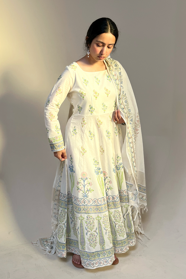 Gulnar Block-Printed Ensemble