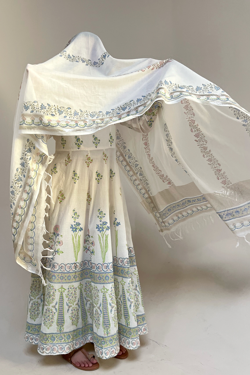 Gulnar Block-Printed Ensemble