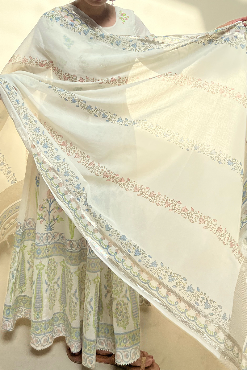 Gulnar Block-Printed Ensemble