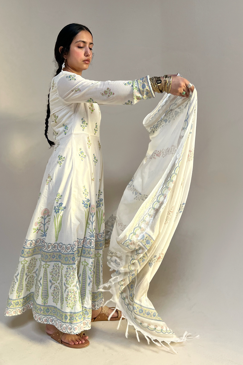 Gulnar Block-Printed Ensemble