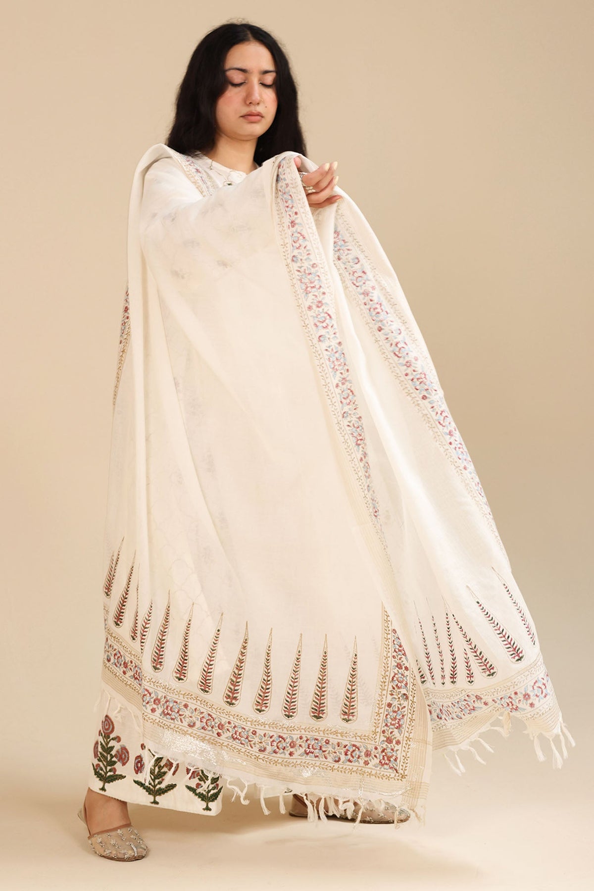 Hand-Block Printed Zareen Ensemble