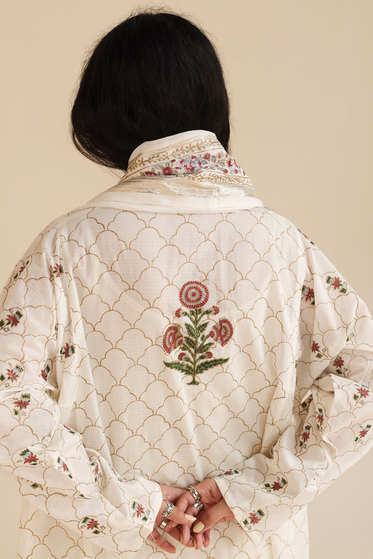 Hand-Block Printed Zareen Ensemble