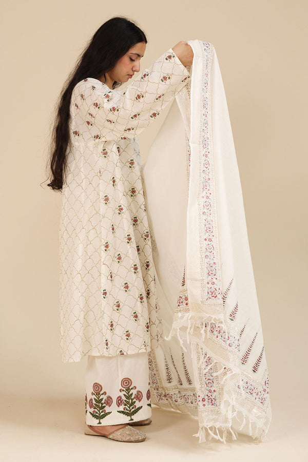 Hand-Block Printed Zareen Ensemble