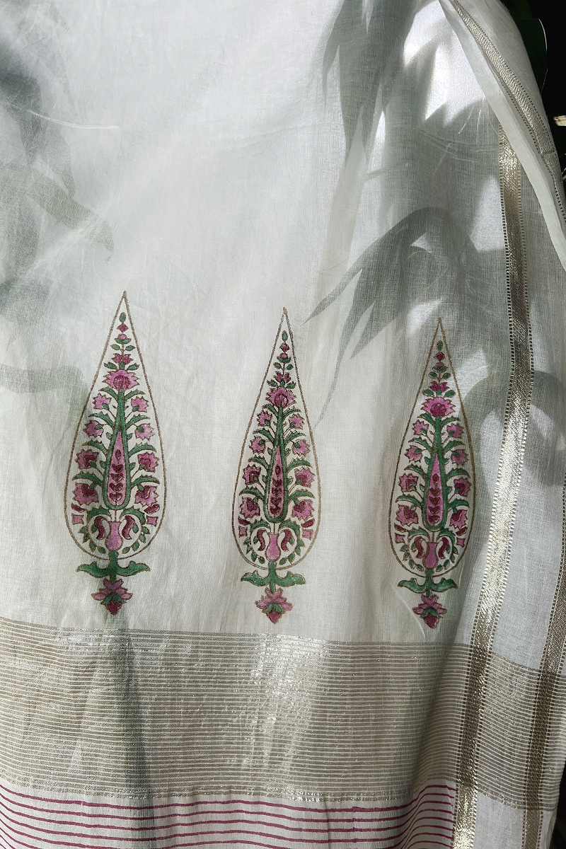 Khas Hand-Block Printed Suit