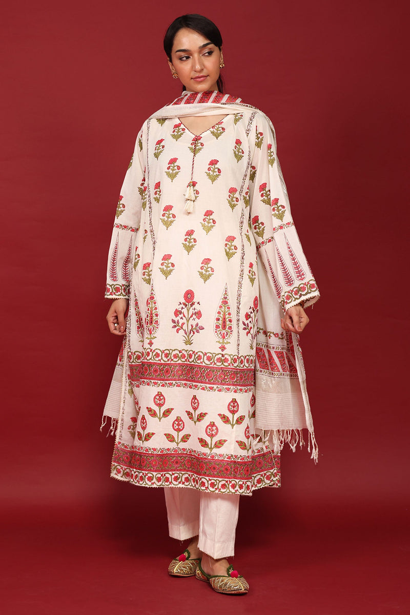 Hand-Block Printed Ensemble