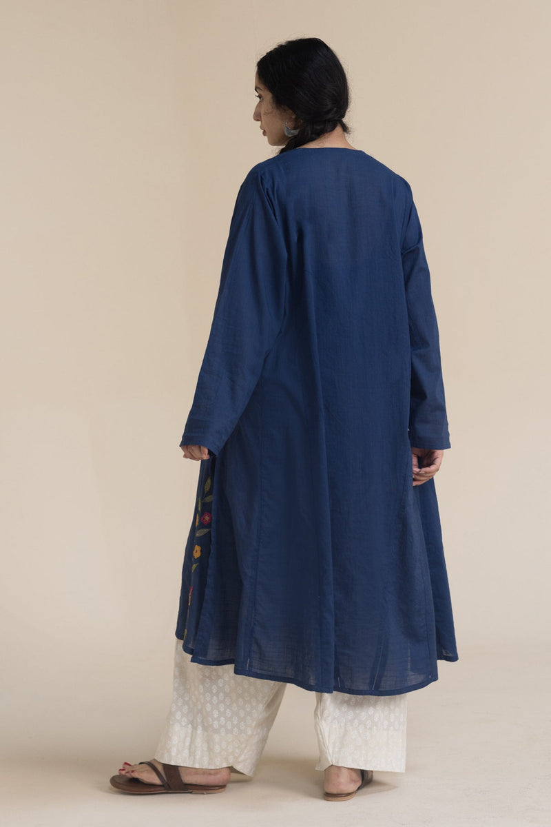 Embroidered Cascade Kurta