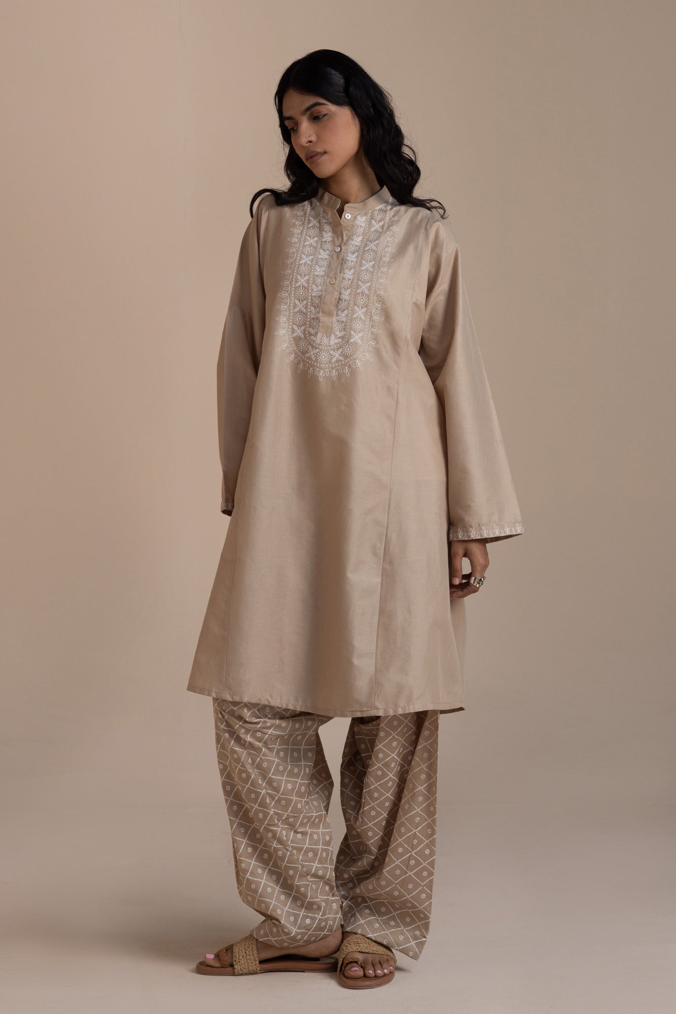 Floral Embroidered Set