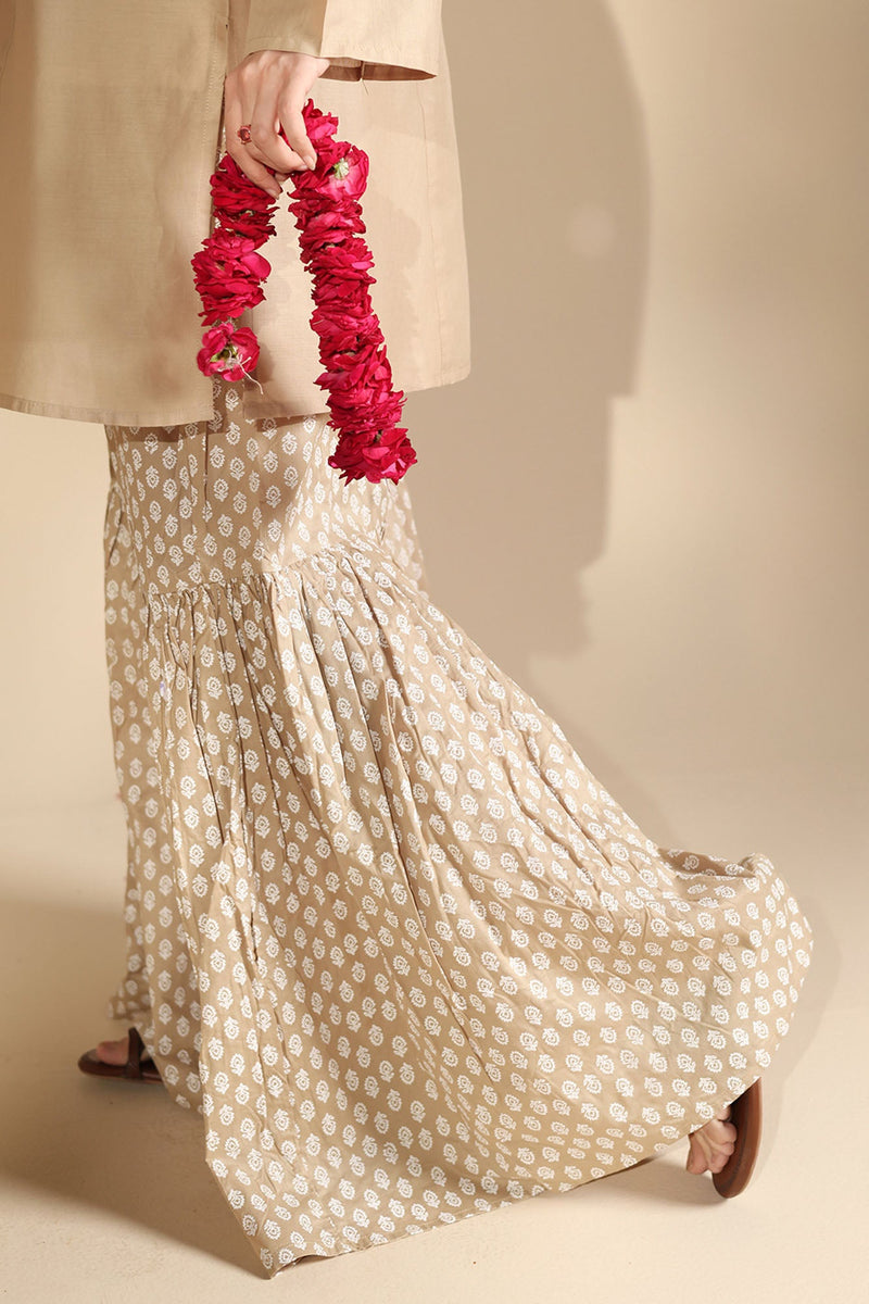 Heart Embroidered Gharara Set
