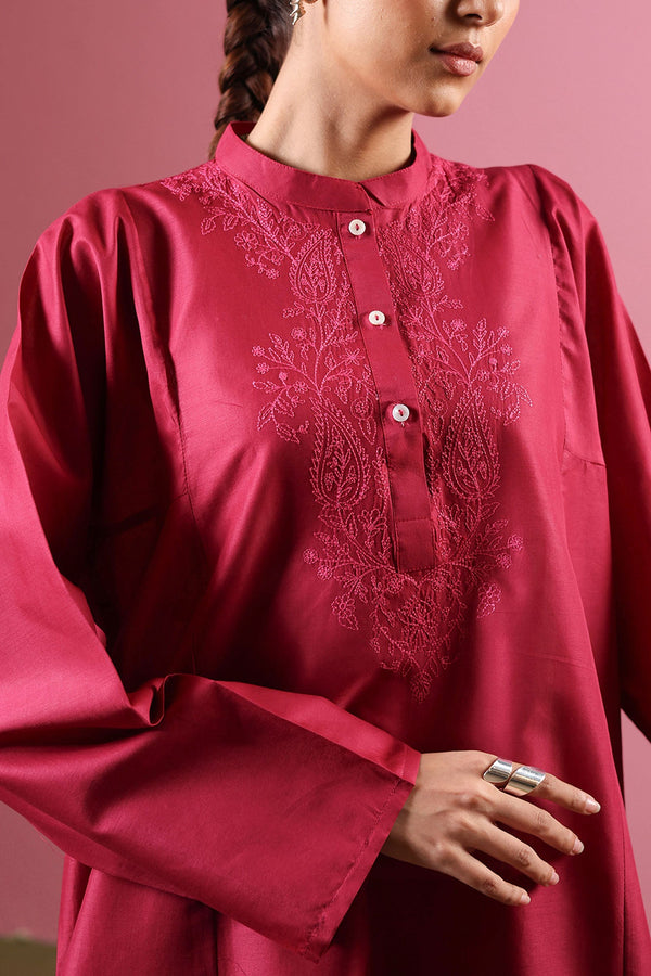 Ruby Reverie Embroidered Set