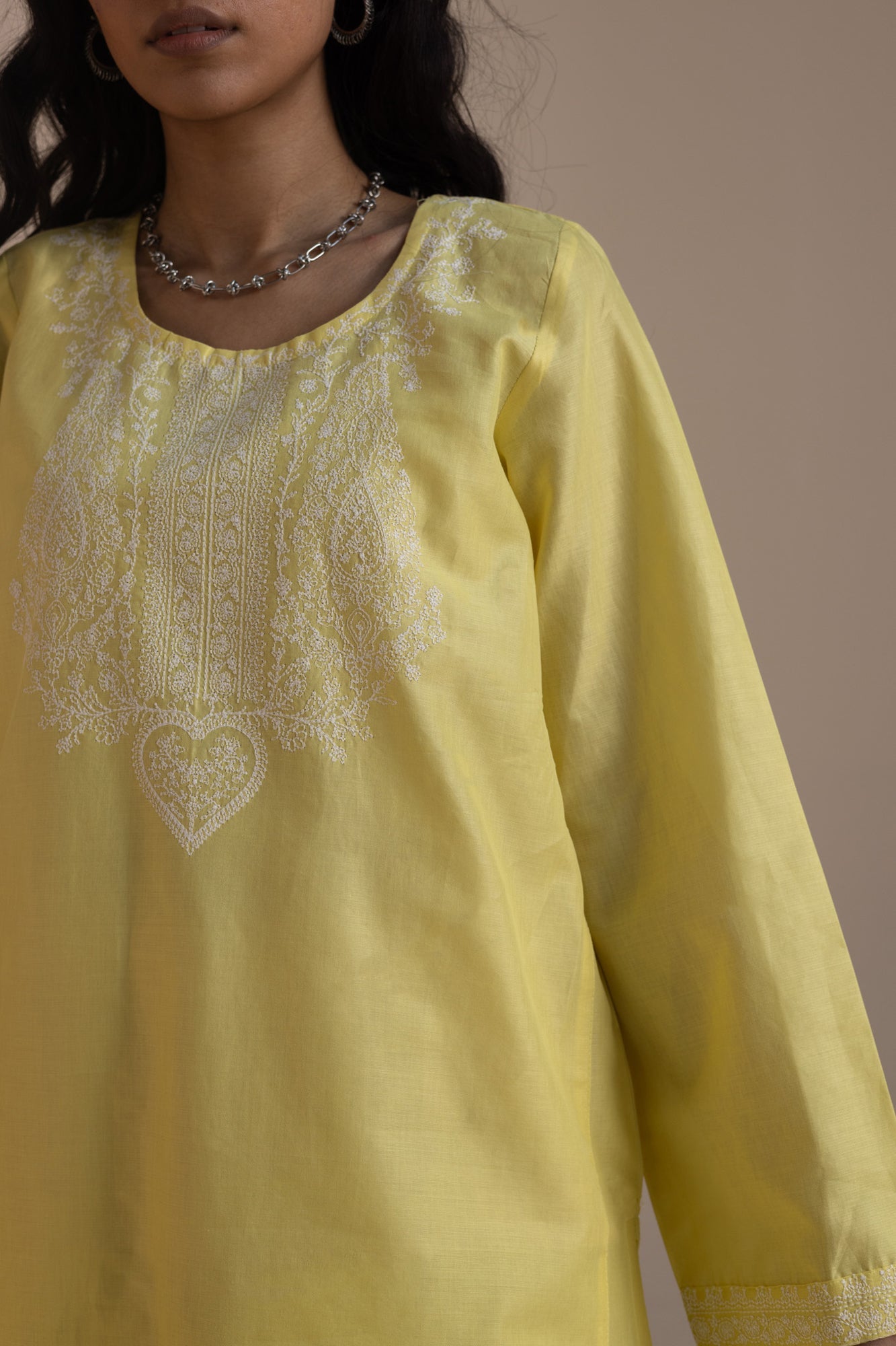 Soft Heart Embroidered Set
