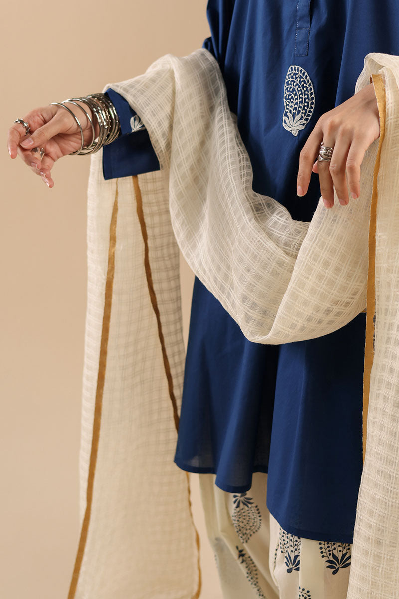 Resham Check Dupatta