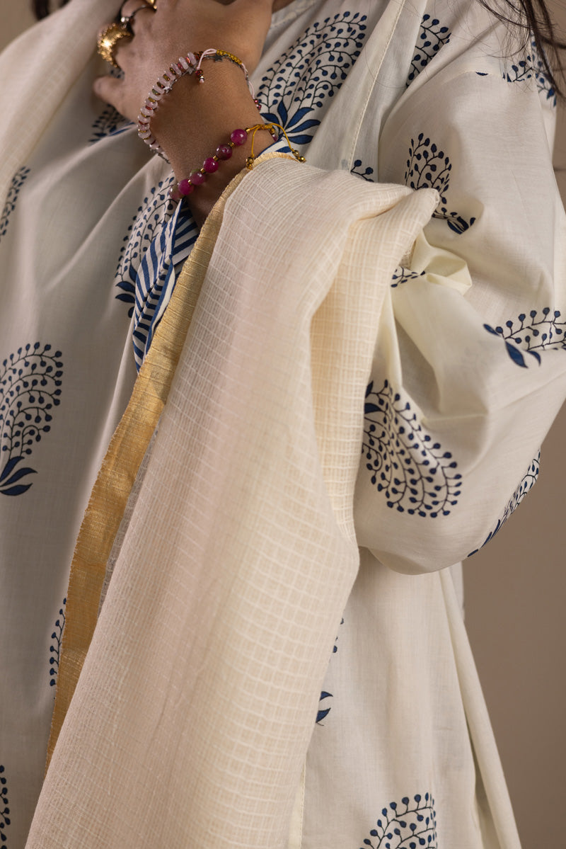 Resham Check Dupatta