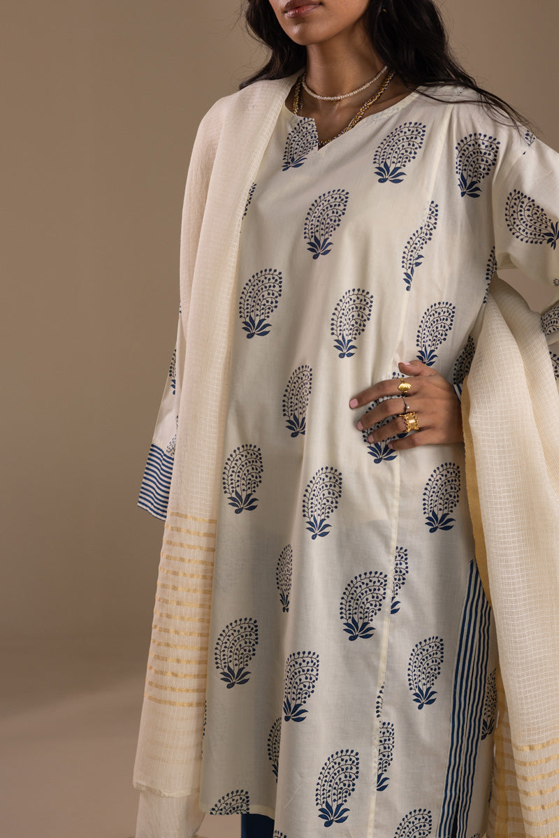 Resham Check Dupatta