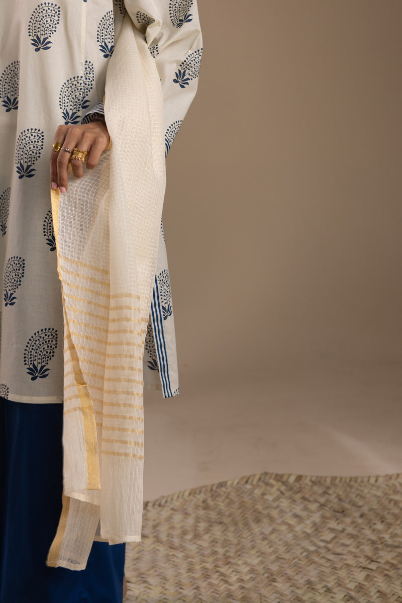 Resham Check Dupatta