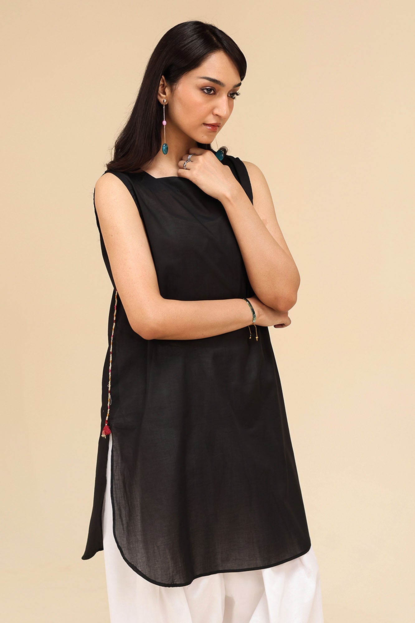 Midnight Tassel Shirt