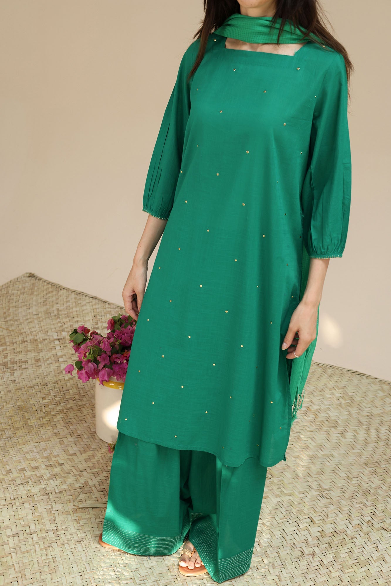 Mukaish Mist Farshi Set