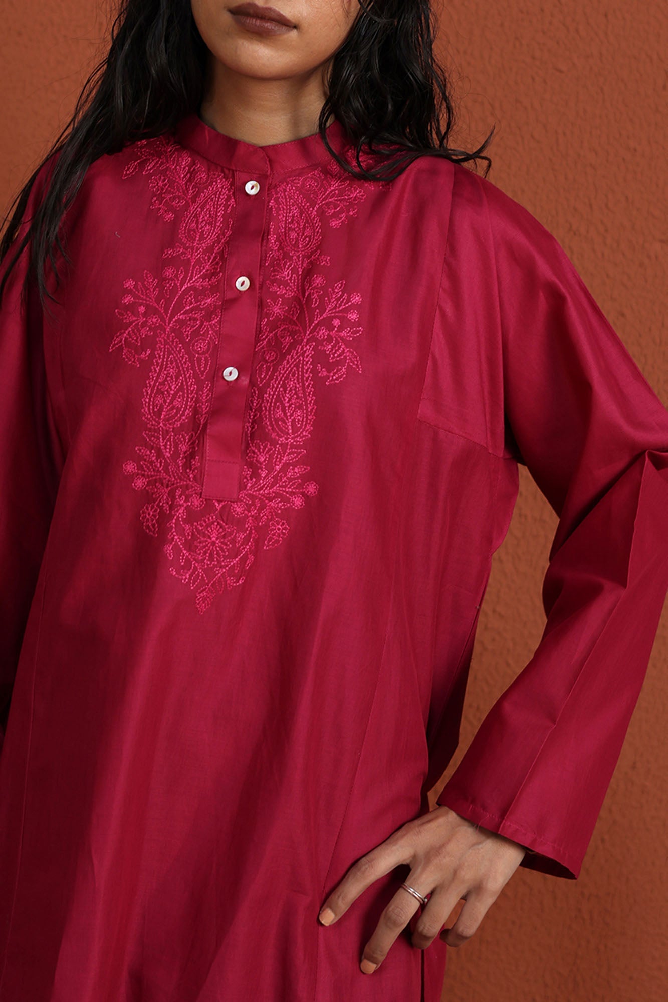 Paisley Embroidered Kurta
