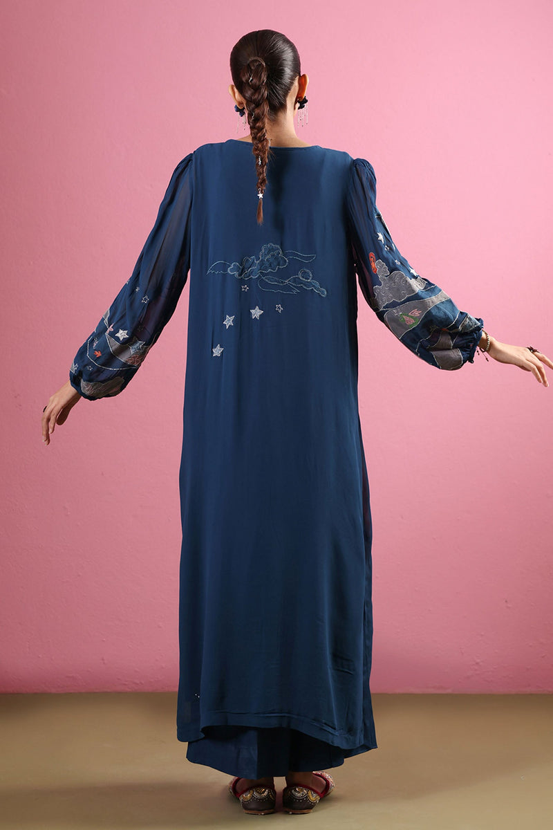 Midnight Bloom Embroidered Set