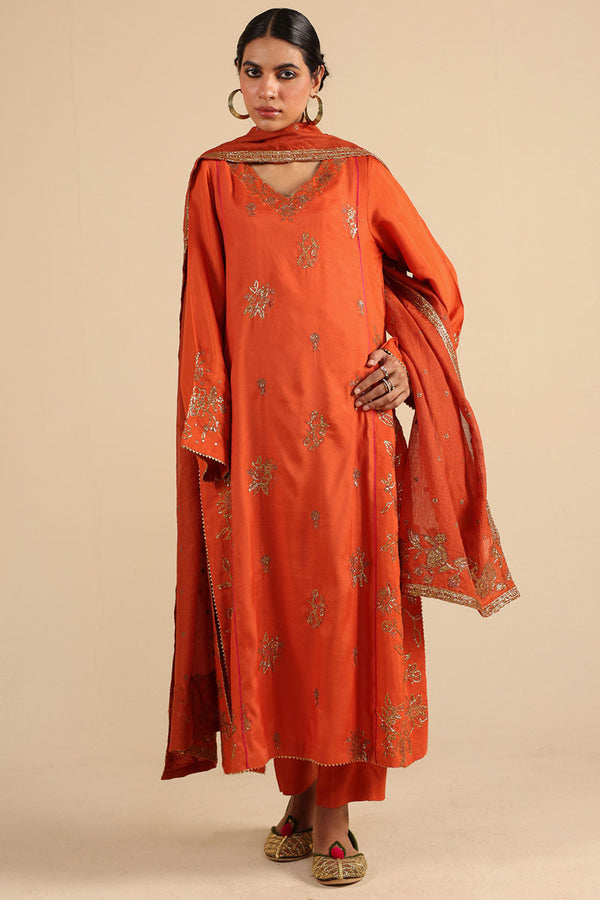 Sitara Embroidered 3-Piece Suit