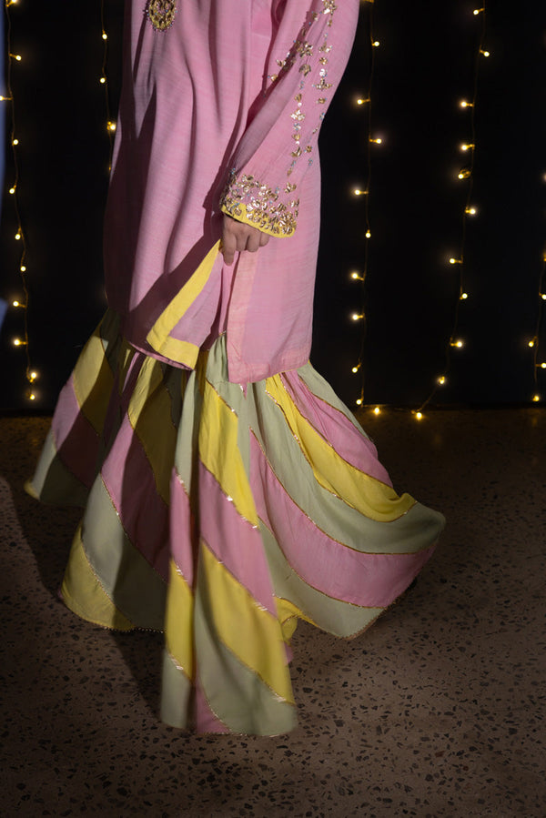 Gota Kari Chatta Patti Gharara Set