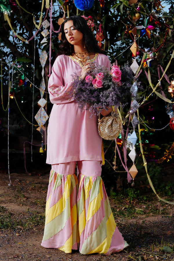 Gota Kari Chatta Patti Gharara Set