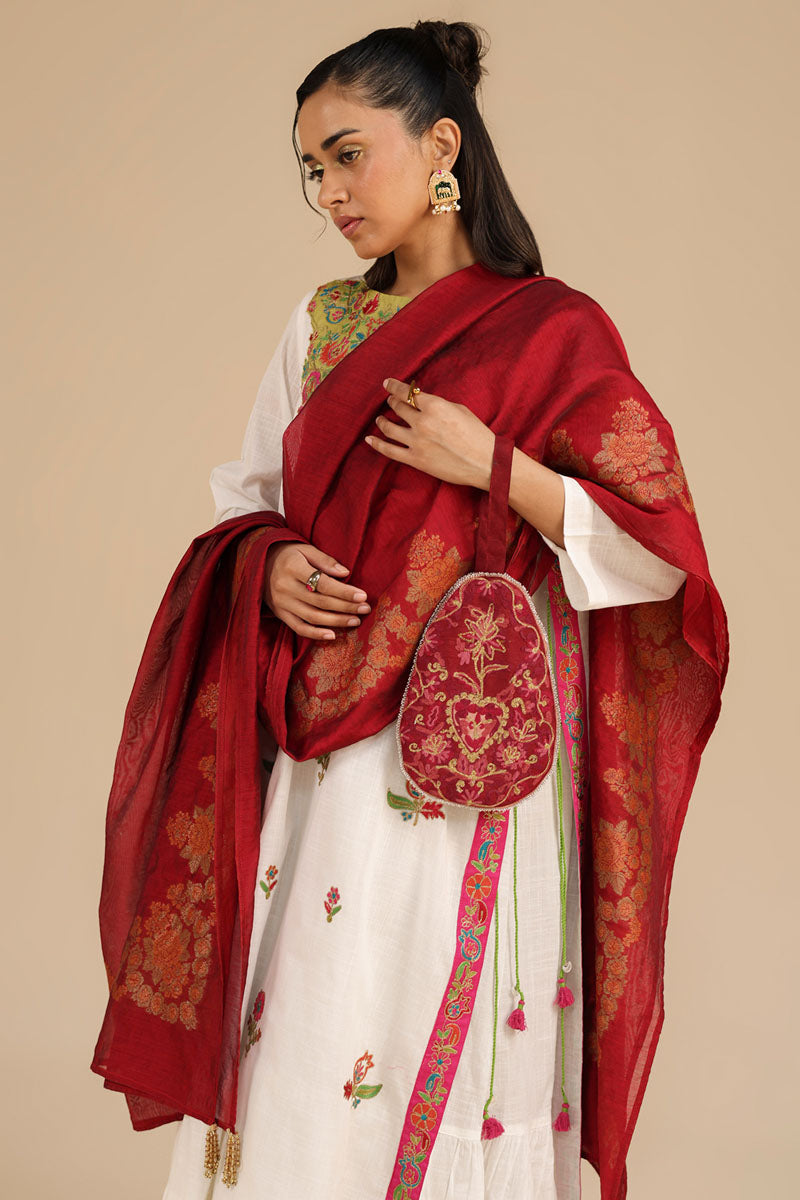 Embroidered Festive Potli