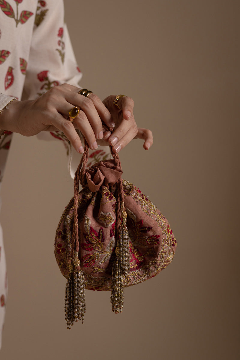 Zar Gul Embroidered Potli