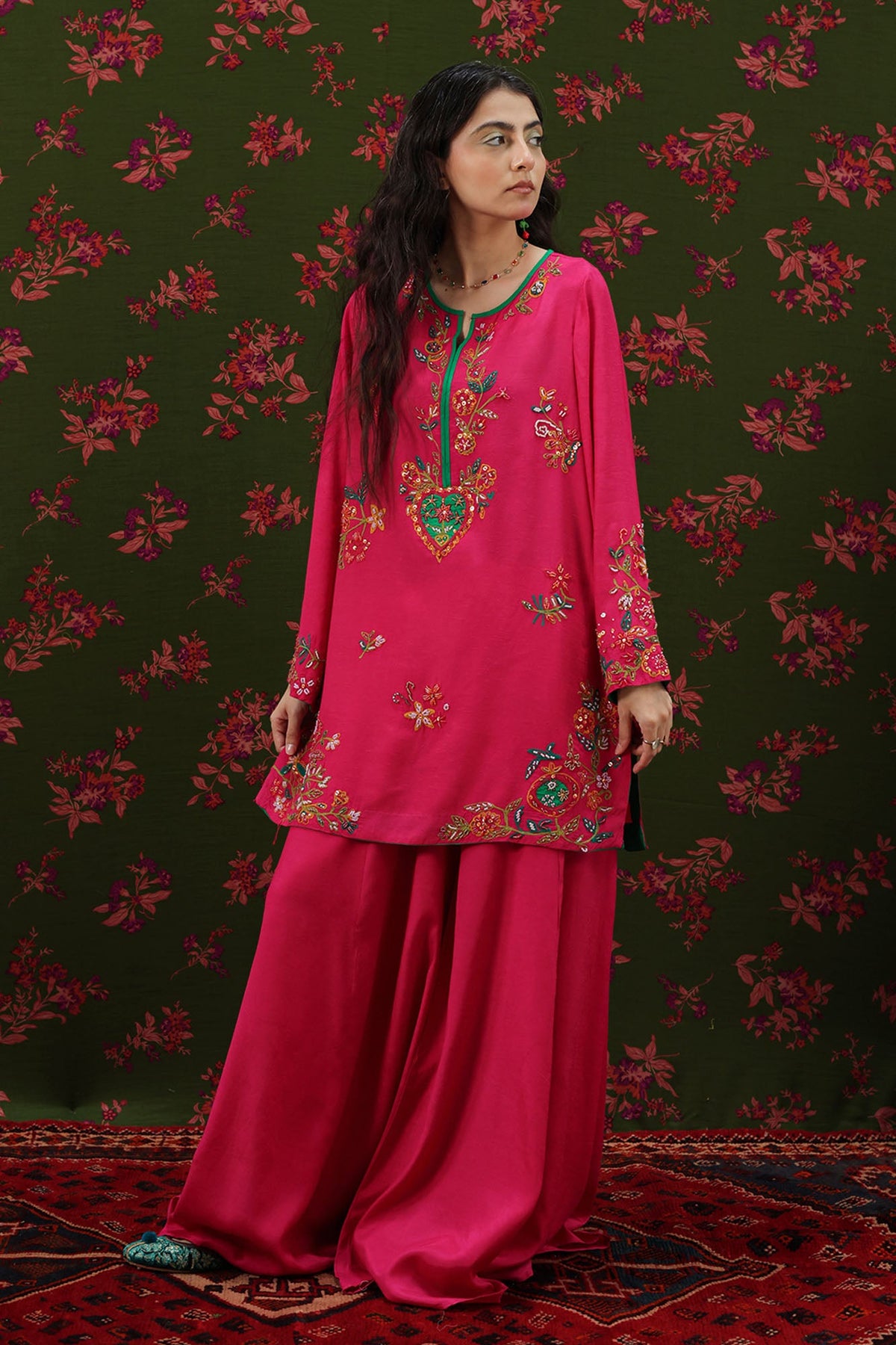 Embroidered Sharara Set