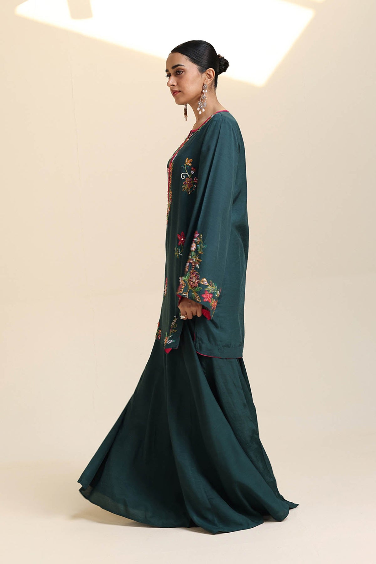 Embroidered Dil Naqsh Sharara Set
