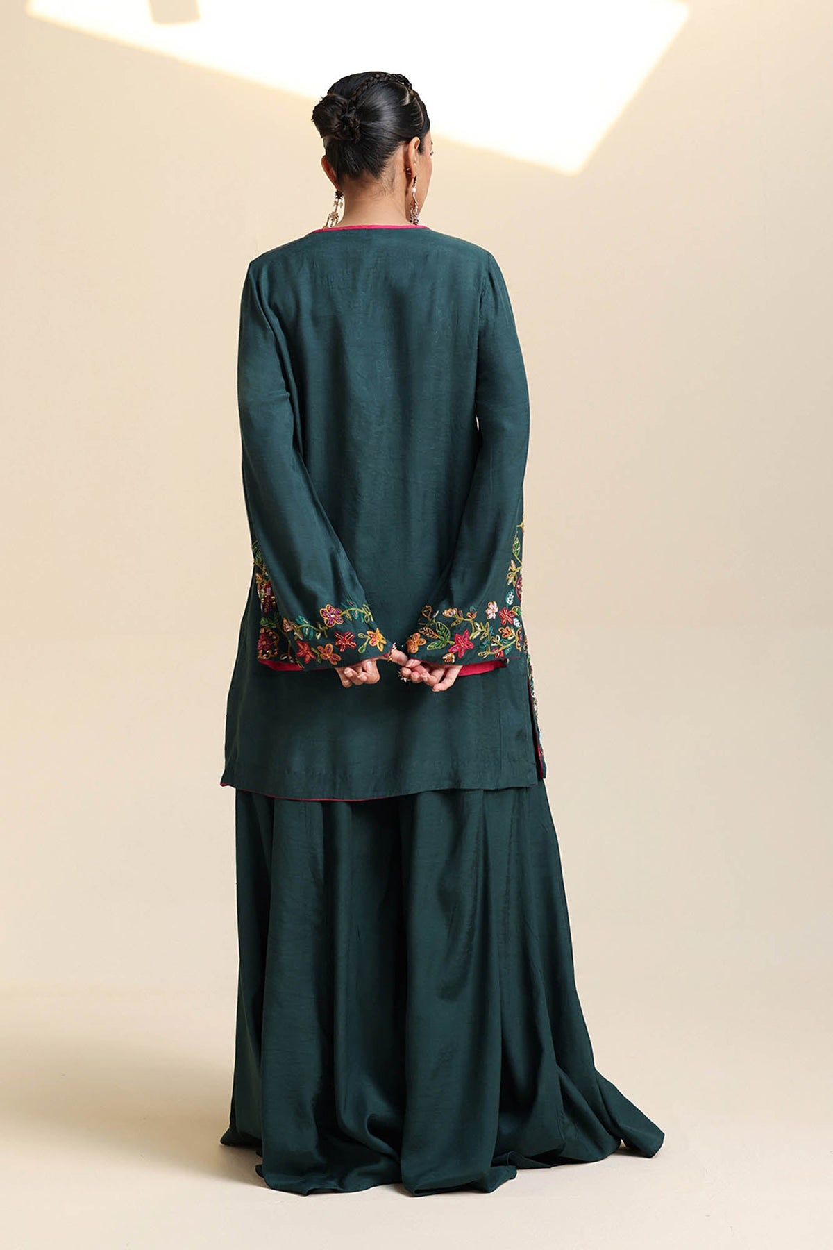 Embroidered Dil Naqsh Sharara Set