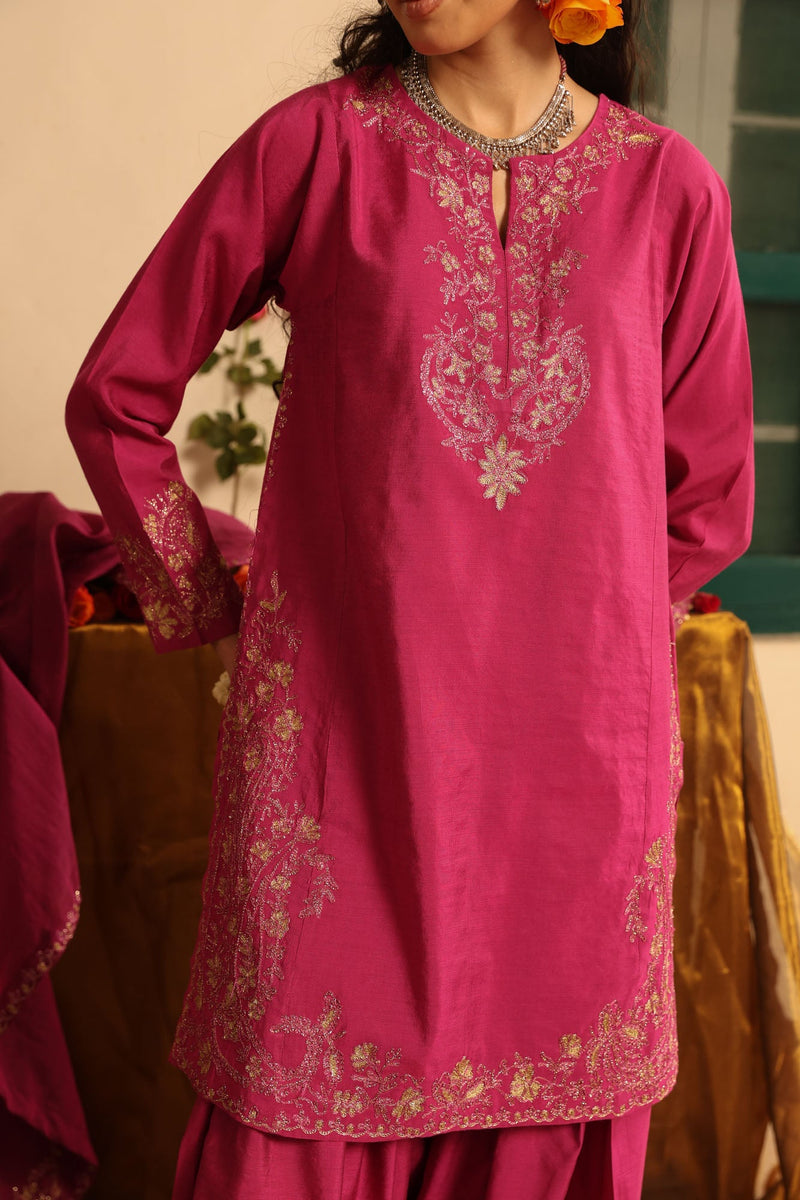 Ethereal Embroidered 3-Piece Ensemble